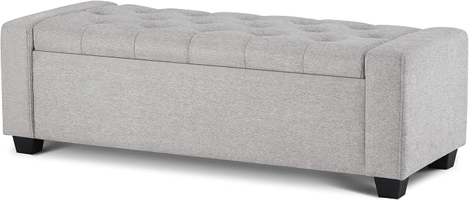48" Ottoman with Storage, Large Storage Ottoman Bench by Mangodan