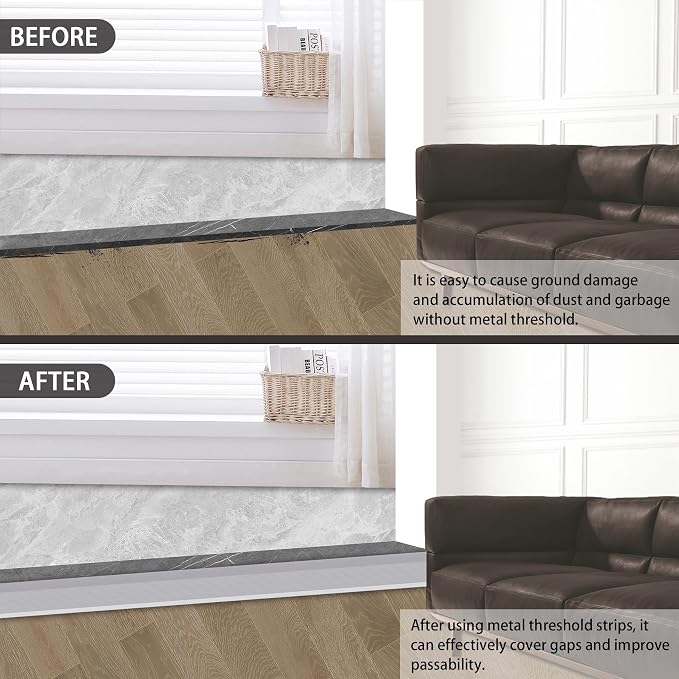 Gaahing Aluminum Floor Transition Threshold Strip, Bridge The Height Gap - Image 3