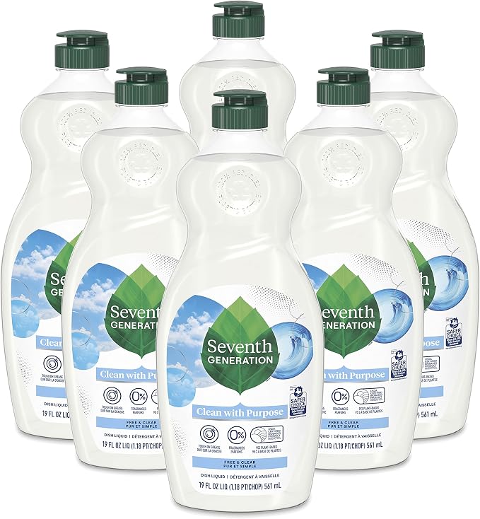 Seventh Generation Dish Soap Liquid, Fragrance Free, 19 oz. by SeventhGeneration