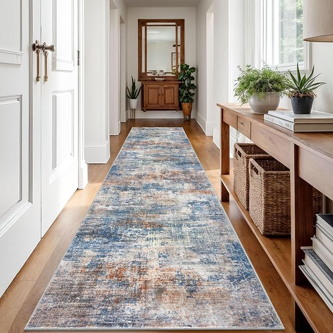 IOHOUZE Abstract Runner Rug 3x12 Ft Washable Runners - Image 8