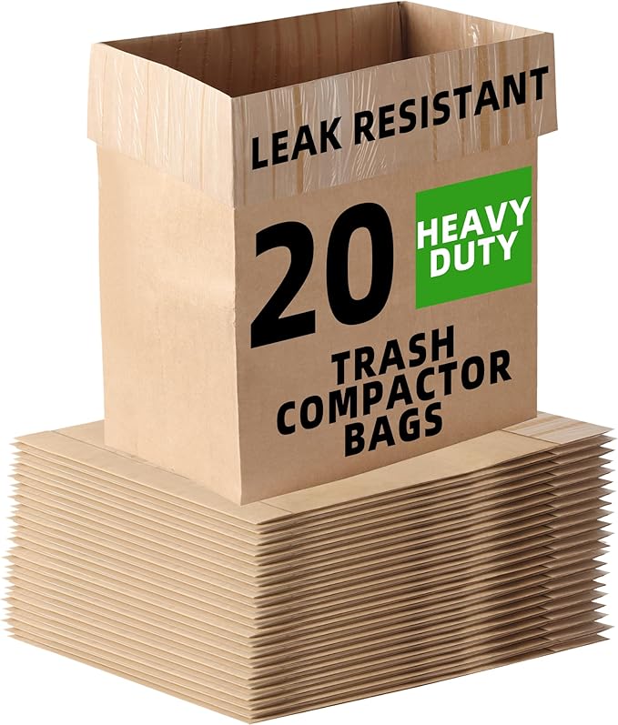 Calvana Super Strong Compactor Bags, Heavy-Duty Kitchen Paper Trash Bags by Calvana