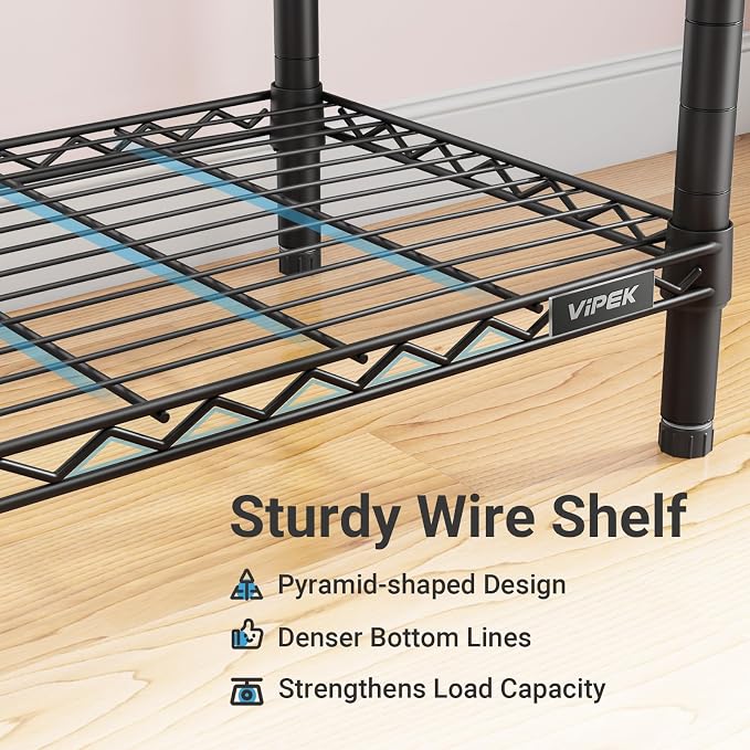 VIPEK V5 Plus Large Portable Closet Rack Freestanding Wardrobe Closet, 85.4" L - Image 4