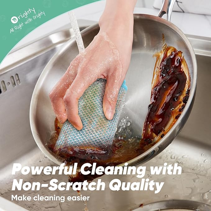 Orighty Multipurpose Wire Dishwashing Rag 24 Pcs, Upgraded Double-Layer - Image 4