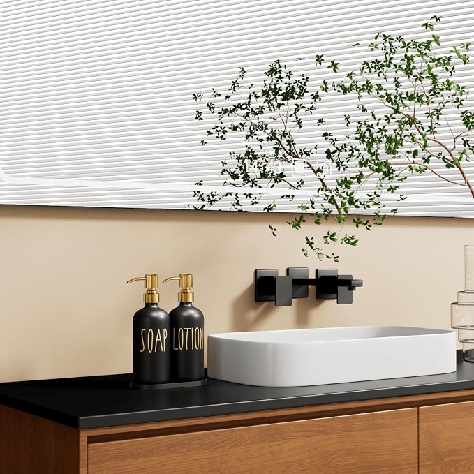 MOMEEMO Bathroom Soap Dispenser Set, Contains Hand Soap and Lotion Dispenser - Image 3