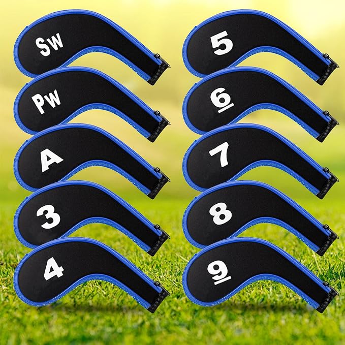 Golf 12pcs Thick Synthetic Golf Iron Head Covers Set Headcover Fit All Brands - Image 7