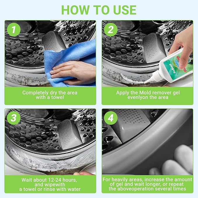 Home Remover Gel, Heavy Duty Stain Cleaner, Washer Rings and Caulk, 7.8 FL OZ - Image 5