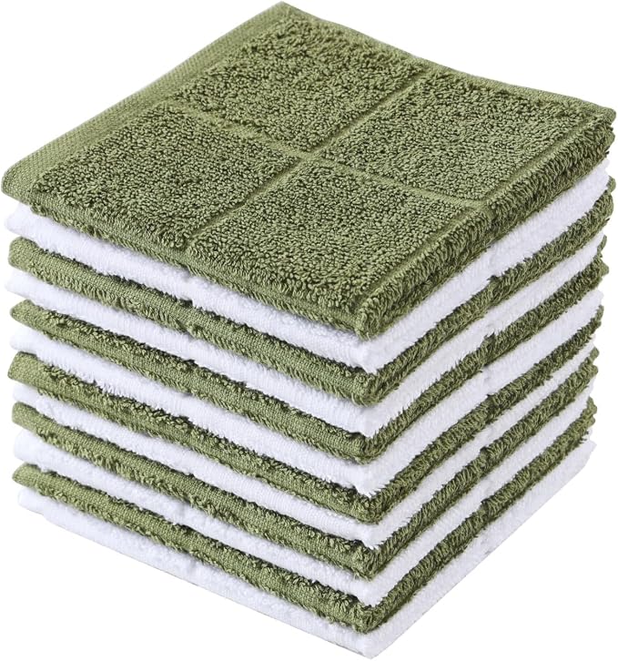 Glynniss Dishcloths Kitchen Highly Absorbent Dish Rags 100% Cotton Dish Cloths by Glynniss