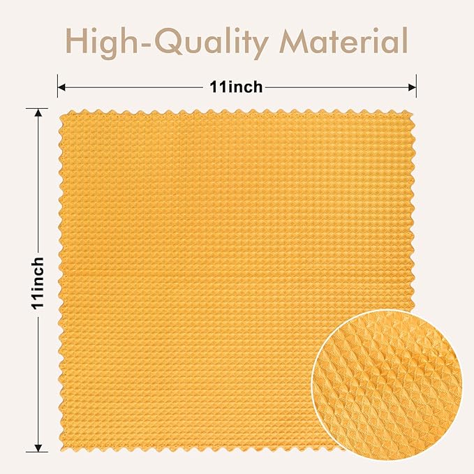 AIDEA Microfiber Glass Cleaning Cloth 12PK, Lint Free Cloth Polishing Cleaning - Image 6