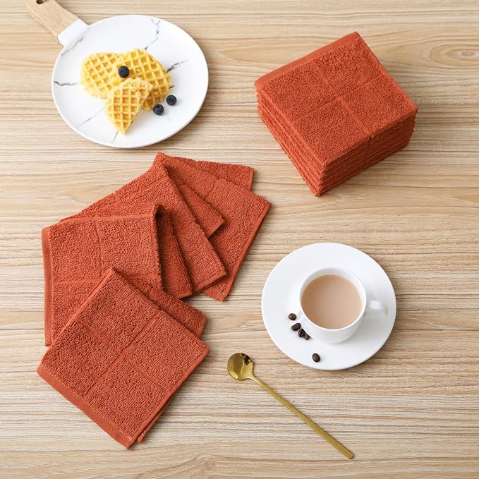 Glynniss Dishcloths Kitchen Highly Absorbent Dish Rags 100% Cotton Dish Cloths - Image 7
