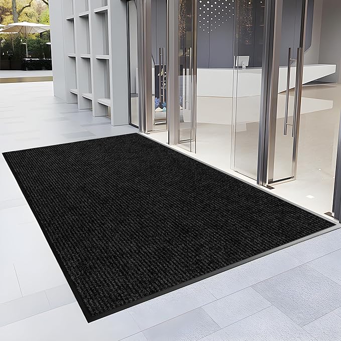 3′ x 5′ Front Door Mat Indoor Outdoor Entrance, Commercial Floor Mat Heavy Duty by Morefany