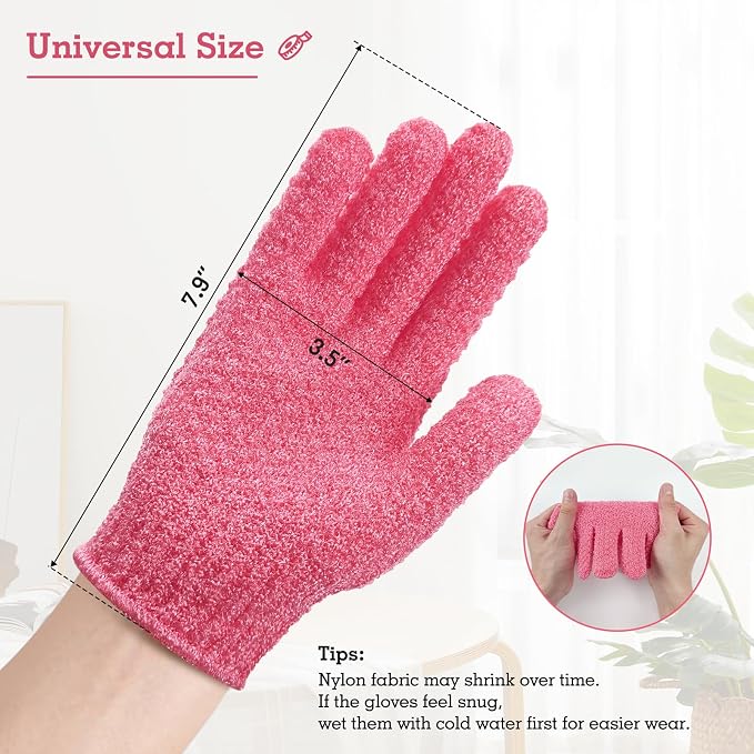 Evridwear Exfoliating Glove Shower Gloves Exfoliate Dead Skin - Image 7