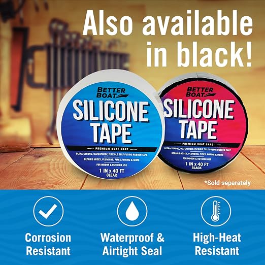 Clear Heavy Duty Silicone Tape, Self-Fusing Rubber Hose and Plumbing Water Pipe - Image 7