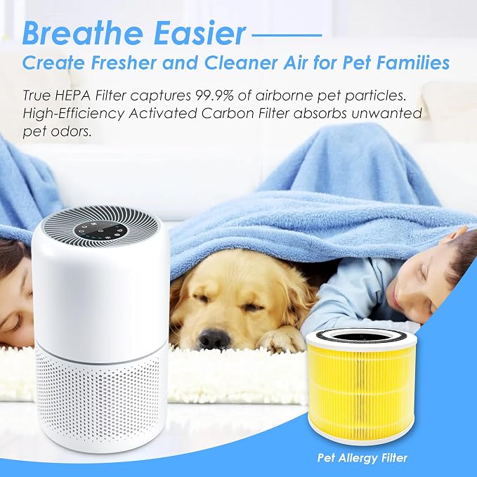 Flintar Core 300 Pet Allergy Replacement Filters, Made in TAIWAN, Compatible - Image 4