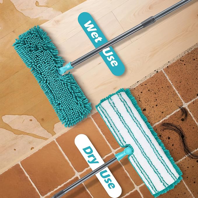 MASTERTOP Microfiber Flat Mop, Double-Sided Dust Mop - Image 5