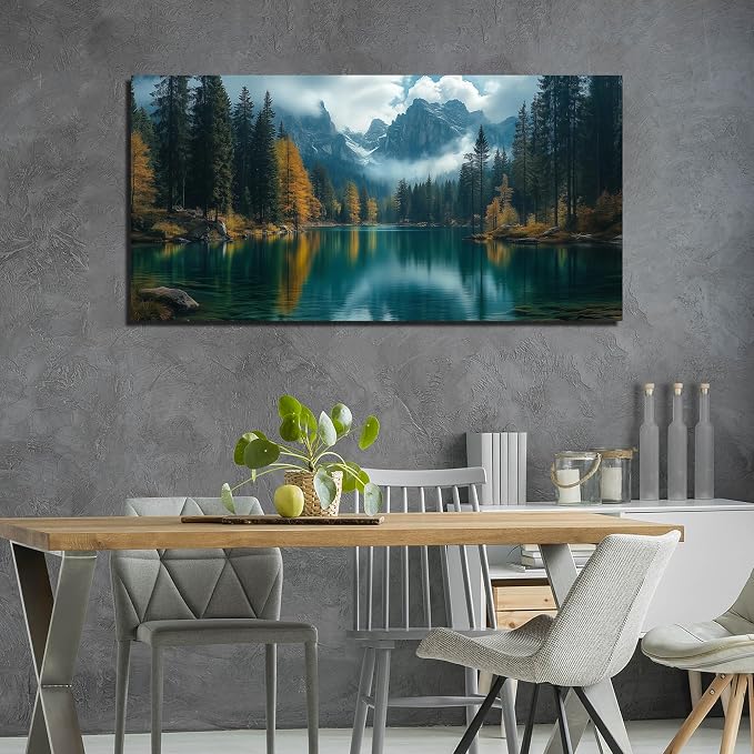 GUGIKA Landscape Wall Art for Living Room, Modern Scenery Poster Canvas Print - Image 6