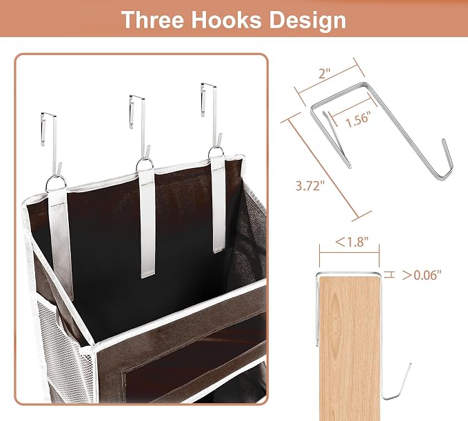 2 Packs 5-Tier Over the Door Storage Organizer - Image 4