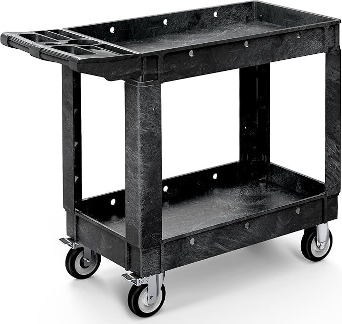 YITAHOME Utility Cart on Wheels, Plastic Tool Cart 550 lbs Capacity Service Cart by YITAHOME