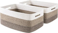 Large Storage Basket for Organizing, Woven Rope Basket for Shelves, Closet by OIASKET