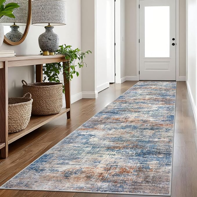 IOHOUZE Abstract Runner Rug 3x16 Ft Extra Long Washable Runners by iOhouze