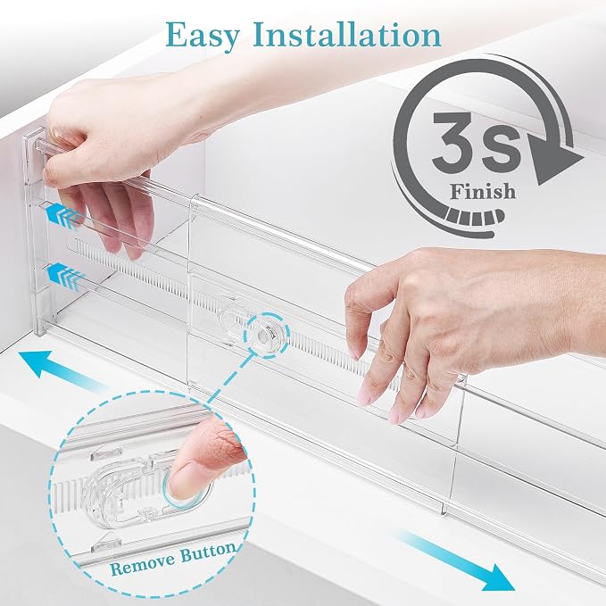 Vtopmart 4 Pack 6" Tall Upgrade Drawer Dividers - Image 6