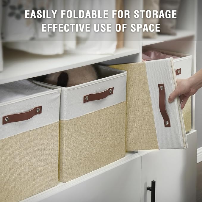 Collapsible Fabric Storage Cube Bins - Image 6