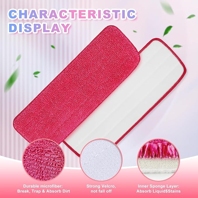 Replacement Microfiber Mop Pads Compatible - Image 2