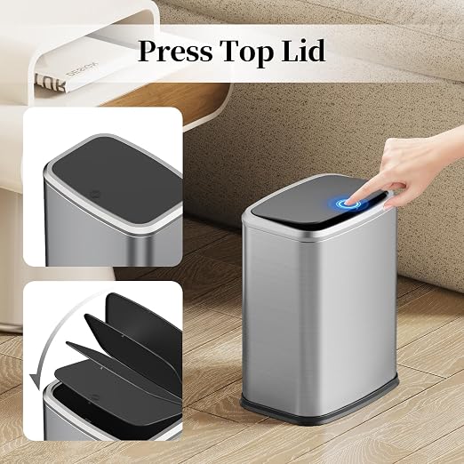2.1 Gallon Bathroom Trash Can - Image 3