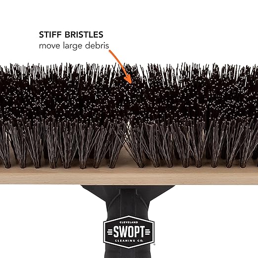 SWOPT 24” Premium Rough Surface Push Broom Head — Outdoor Push Broom - Image 8
