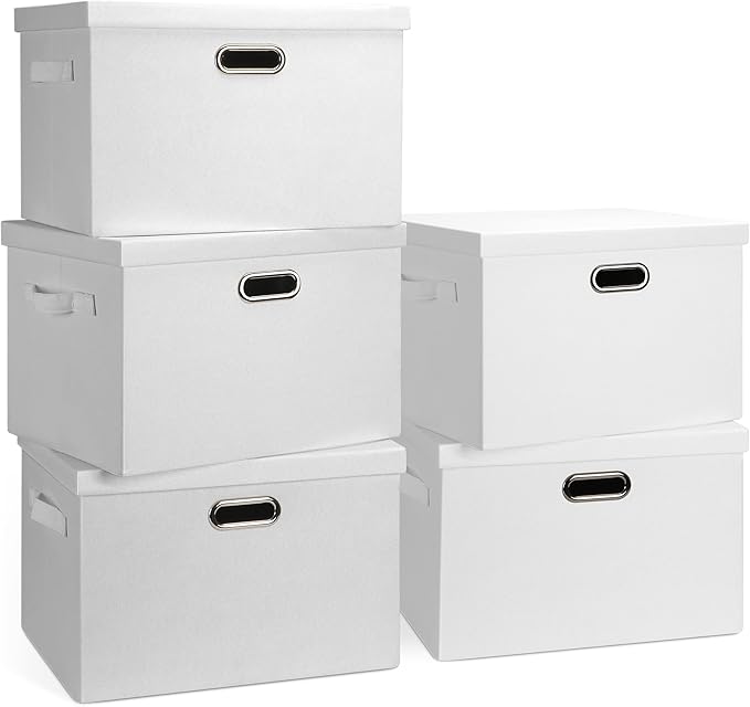 Large 17" 36 Quart Collapsible Stackable Storage Bins by GraciadecoStorage