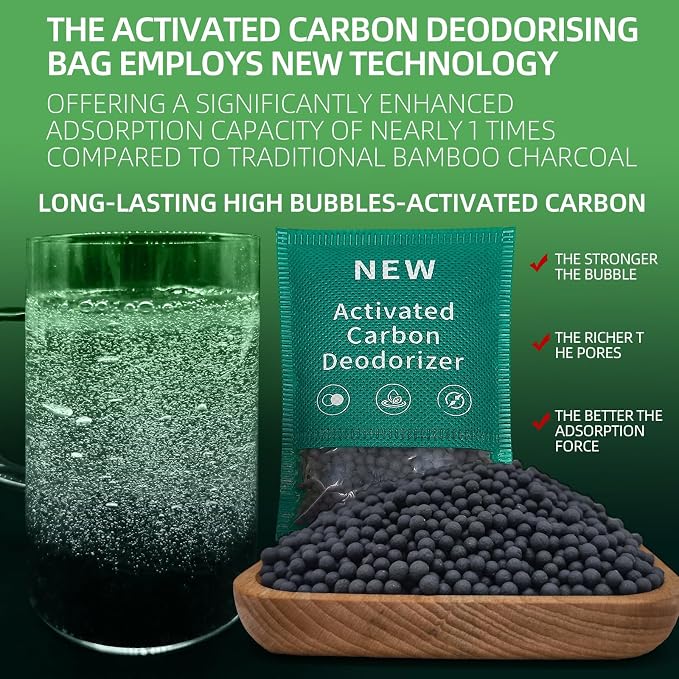 6 Pack New Type Activated Charcoal Odor Absorber, Refrigerator Deodorizer - Image 3