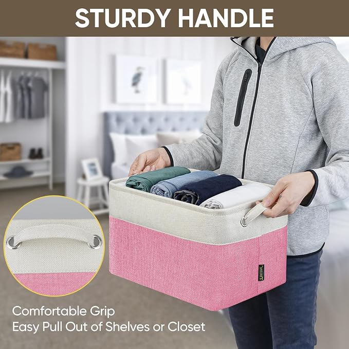BALEINE 2 Pack Fabric Storage Bins - Image 9