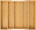 Utoplike Bamboo Expandable Kitchen Drawer Organizer, Adjustable Utensil Holder by Utoplike