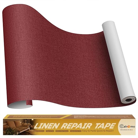 Linen Repair Tape 16x90 inch, Self Adhesive Fabric Patches, Linen Patch Tape Kit by Cahomo
