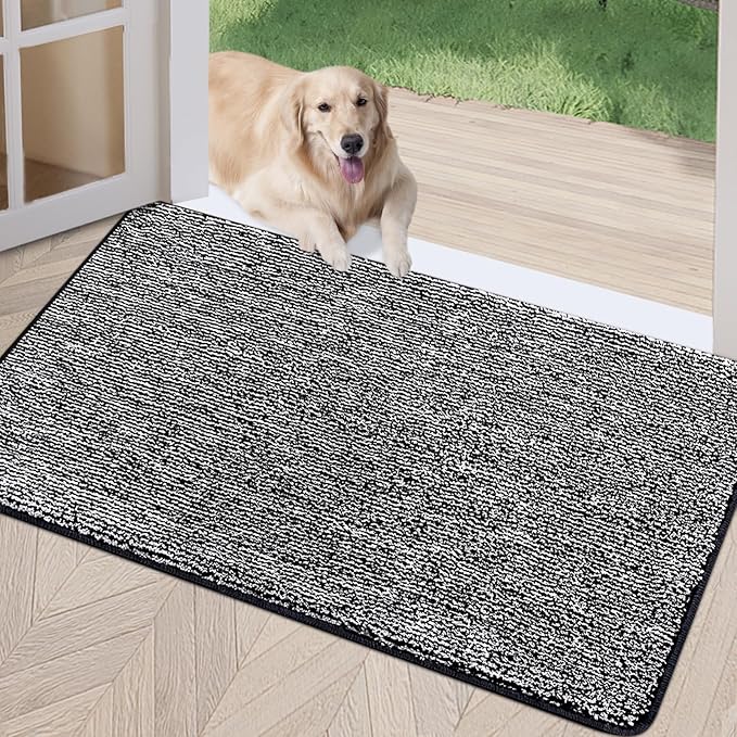 REFETONE Indoor Doormat, Front Door Mat 32"x48" Absorbent Rubber Backing Non by Refetone
