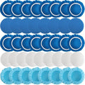 40 Piece Car Polisher Pad Set, Mix Pack of 24 Microfiber, 8 Non Woven, 8 Woolen by Tivcck