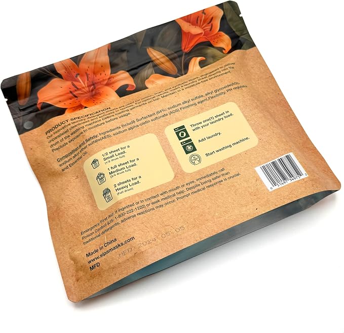 SIPA Laundry Detergent Sheets Bag - Image 3