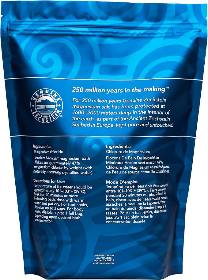 Ancient Minerals Magnesium Bath Flakes – Pure Zechstein Magnesium Chloride - Image 6
