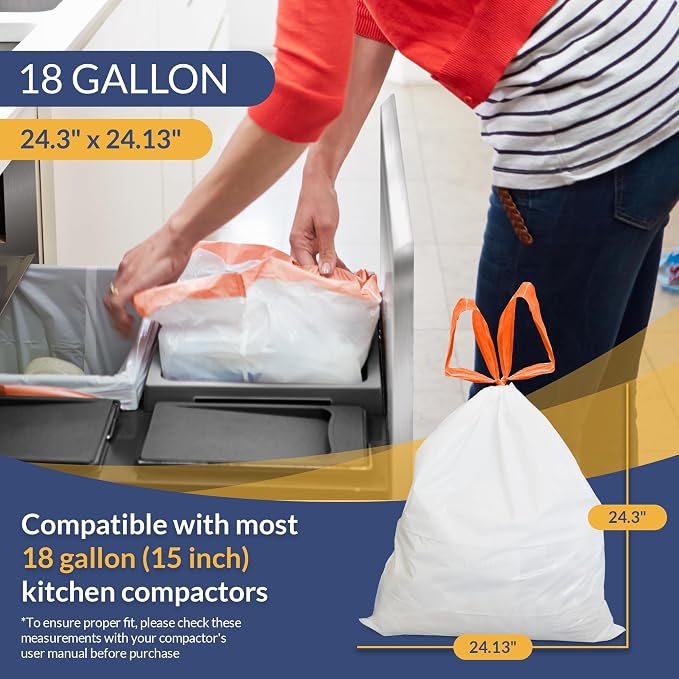 Reli. 18 Gallon Trash Compactor Bags | 2 Mil Heavy Duty | Compatible - Image 3