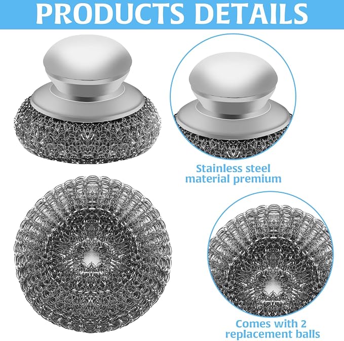 Stainless Steel Wool Scrubber - Image 2