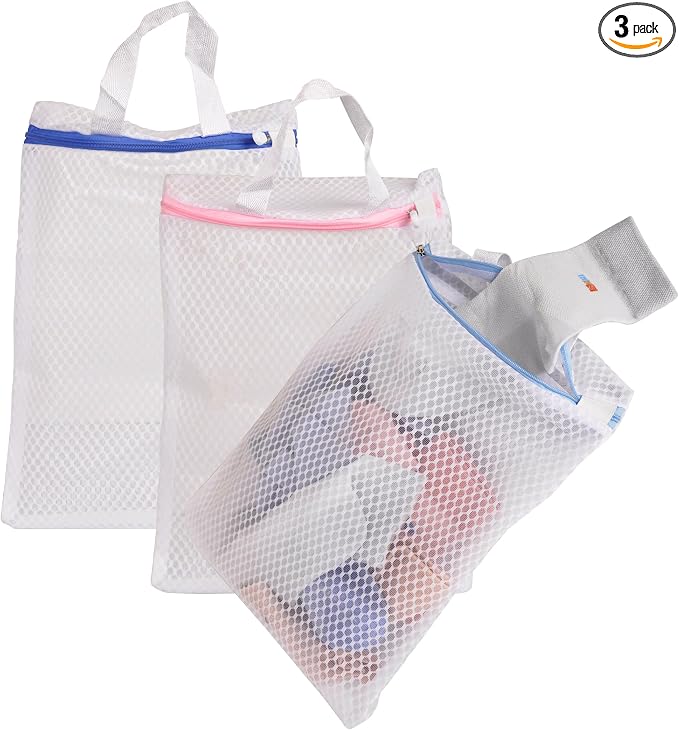 3 Pack Hanging Mesh Laundry Bags by Unknown