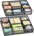 Marbrasse 2 Pack Desk Drawer Organizer, Mesh Drawer Organizer Tray by Marbrasse