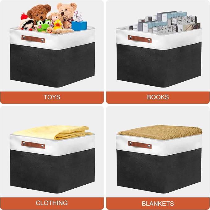 13in Open Fabric Storage Basket - Image 5