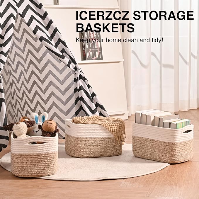 Storage Baskets for Shelves, Woven Storage Basket, Bins for Cube Storage - Image 6
