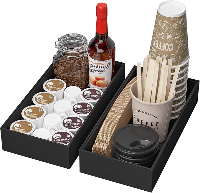 Kitchen Drawer Organizer Bins, Stackable Bamboo Drawer Organizer by Greatseas