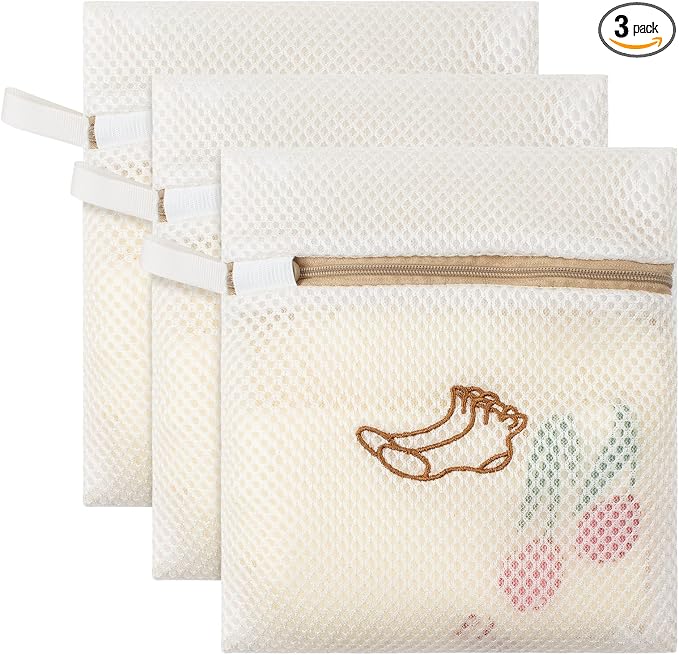 3 Pack Sock Laundry Bags by MDSXO- Small Durable Lingerie Delicates Bag by MDSXODirect
