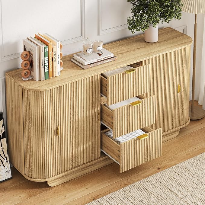63" Tambour Dresser for Bedroom - Image 7
