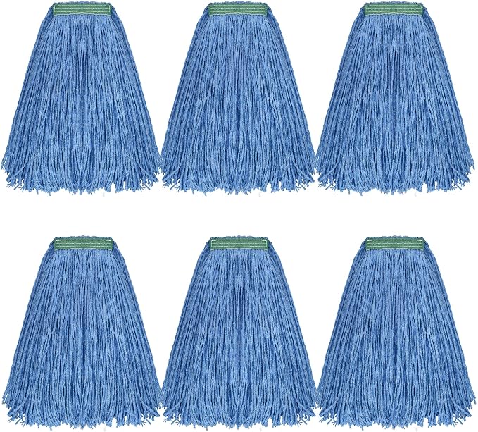 Matthew Cleaning 20oz 6Pack Cotton Floor Mop, Cotton Looped-Open String Heavy by MATTHEWCLEANINGPRODUCTS