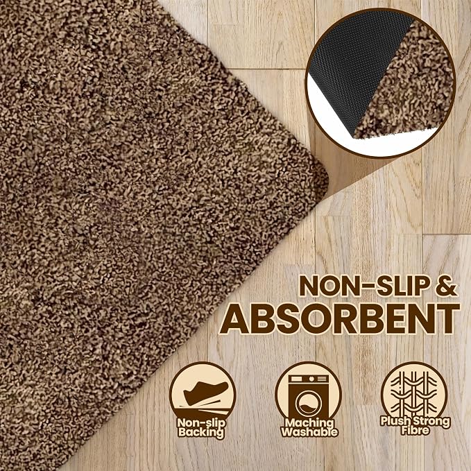 Premium Microfiber Indoor Door Mat – 24"x36" Washable Entry Mat, Waterproof - Image 5