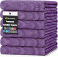 Homaxy Premium Kitchen Towels, Large Cotton Kitchen Hand Towels, Flat and Terry by Homaxy