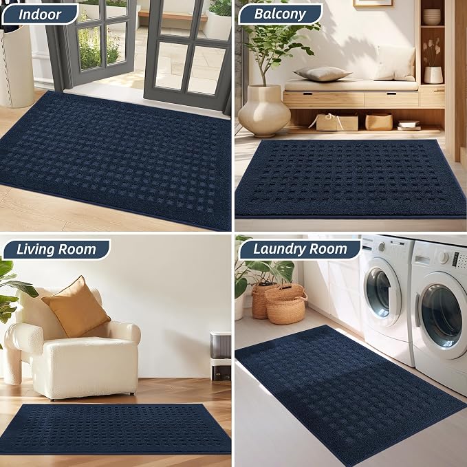 BEQHAUSE Waffle Door Mats Indoor 36"x60", Dog Mat - Image 8